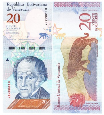 Venezuela 20 Bolivares 2018 P-104 UNC foto