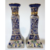 Set 2 Sfeșnice orientale cu motive florale - portelan Teheran