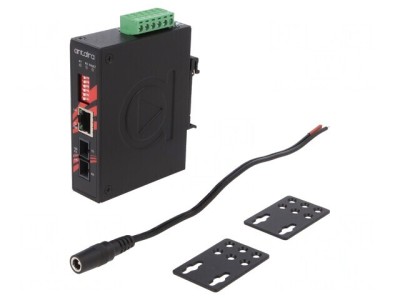 Media Convertor Ethernet/Fibră Optică Multimod 12-48VDC foto