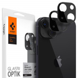 Cumpara ieftin Folie Camera pentru iPhone 13 / 13 mini (set 2), Spigen Optik.tR, Black