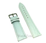 Curea ceas alba cu imprimeu din piele naturala 12mm 14mm 16mm 18mm 20mm 22mm 24mm C1585, Time Veranda