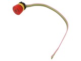 Comutator de siguranţă 22mm EAO Poz.i 2 NC NO roşie LED