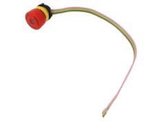Comutator de siguranţă 22mm EAO Poz.i 2 NC NO roşie LED