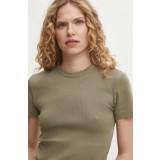 Answear Lab tricou femei, culoarea verde