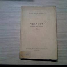 VRANCEA Geogeafie Fizica si Umana - N. AL. RADULESCU (autograf) - 1937, 174 p.