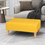 Cumpara ieftin Taburet, galben, 78x56x32 cm, material textil
