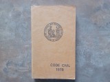 CODE CIVIL - A JOUR AU 1ER OCTOBRE 1977