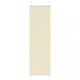 vidaXL Jaluză plisată Crem 60x200 cm Lățime țesătură 59,4 cm