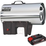 Einhell GE-HG 18/370 Niro Li PXC - Tun de caldura 37 kW 1000 m3/h + Acumulator Li-Ion 18 V 2.5 Ah
