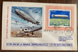 D11 - IPR - Intreg postal tematica aviatie 18 - Romania - Zepelin - colita - 1979