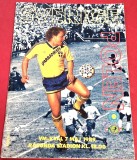 Program oficial meci fotbal SUEDIA - POLONIA (Preliminarii Campionatul Mondial Italia 1990) 07.05.1989