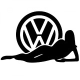 Cumpara ieftin Sticker Lady On Volkswagen