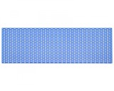 Grila/plasa tuning bara din plastic, 120X40 cm, signal blue/Albastru, stil fagure