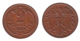 Austria 1914 - 2 heller aUNC