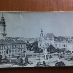 Oradea - Vedere din Piata Victoriei - carte postala circulata 1963