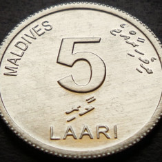 Moneda exotica 5 LAARI - I-le MALDIVE, anul 2012 *cod 4539 = UNC