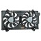 GMV radiator electroventilator Mazda 6, 2012-, motor 2.0 107/121kw, 2.5 141kw, benzina, 340/340 mm; (2 +2) pini,