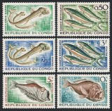 Congo 1961 - Pești, fauna, serie neuzata