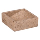 Scrumieră Ceramică, Mozaic, Bej, 11.5x11.5x4 cm, Oem