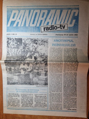 panoramic radio-tv 16 - 22 aprilie 1990 foto