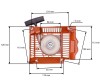 Demaror Drujba Husqvarna 262 262XP 254 257 261 254XP 257XP Roco 503 54 16-01