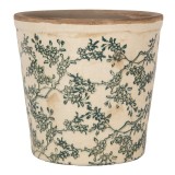 Ghiveci flori ceramica verde bej Garden &Oslash; 17x16 cm