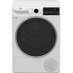 Uscator de rufe Beko B5T89243W, Pompa de caldura, 9 kg, Clasa A+++, RecycledDry, Motor ProSmart Inverter, OptiSense, Alb