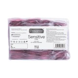 Prezervative PASANTE Sensitive Feel, din latex, ultra-subțiri și rezistente, diametru 52 mm, 144 bucăți