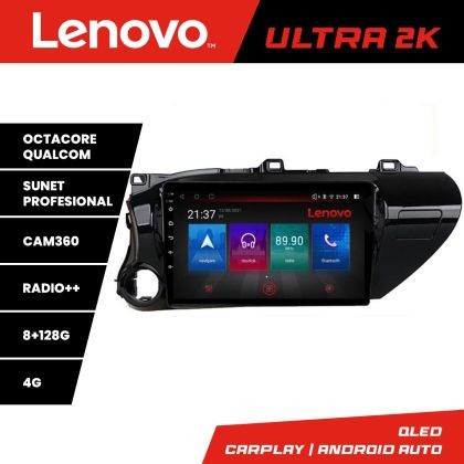 Navigatie Toyota Hilux 2016- M-TY59 Octa Core Android Radio Bluetooth GPS WIFI/4G DSP 2K 8+128GB 360 Toslink CarStore Technology
