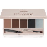 MUA Makeup Academy Brow Define paletă fard pentru spr&acirc;ncene sub formă de pudră compactă cu aplicator 1 buc