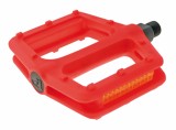 Pedale Moto VP Freeride Easy Rosii, Plastic, Ax Otel, Reflectoare, 111x105x26mm, 305g