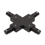 Conector Cruce Sina Clasica Negru IP20 - NOVELITE