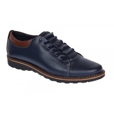 Pantofi casual barbati din piele naturala Corsa Bleumarin GKR107BL