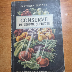 carte de bucate - conserve de legume si fructe - din anul 1954