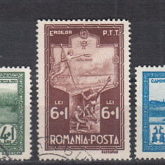 ROMANIA 1932 LP 100 SANATORII P.T.T. SERIE STAMPILAT