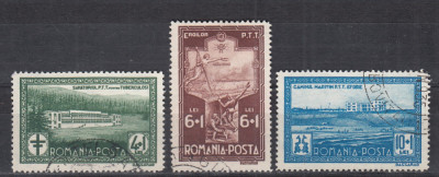 ROMANIA 1932 LP 100 SANATORII P.T.T. SERIE STAMPILAT foto