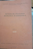 1957 Revista de filologia romanica si germanica, Anul I, Academia RSR CVP