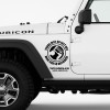 Sticker auto off road you can go fast, 30x30 cm, negru, folie oracal exterior, autocolant rezistent uv si intemperii