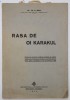Rasa Oi Karakul - Dr. Th. A. Nica, 1939, Biologie, Chisinau, 13 pagini