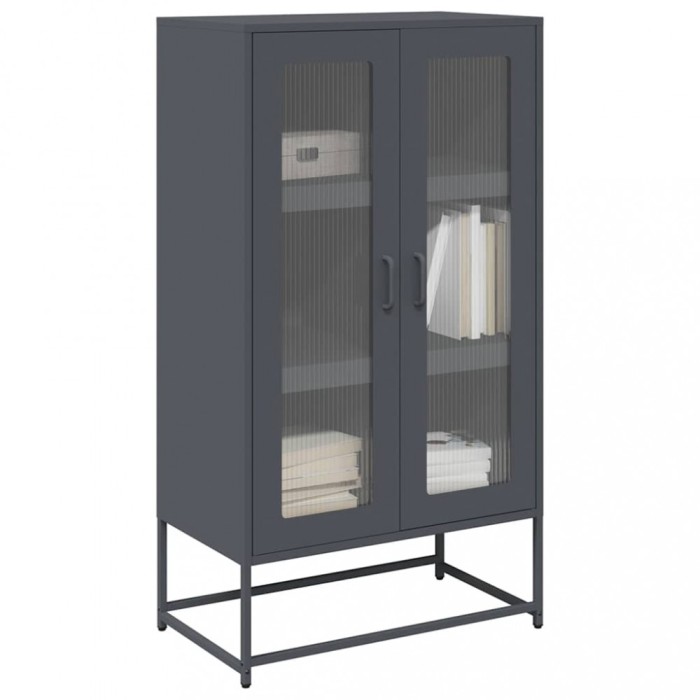 vidaXL Dulap &icirc;nalt, antracit, 68x39x123 cm, oțel 853358