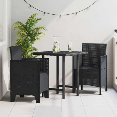 vidaXL Scaun pentru Grădină 2 pcs Antracit Dimensiune: 53 x 49 x 85 cm 847448 foto