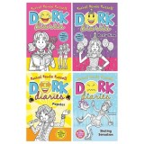 Dork Diaries Series (Book 1-4) By Rachel Renee Russell 4 Books Collection Set (Dork Diaries, Dork Diaries: Party Time, Dork Diaries: Pop Star &amp; Dork D