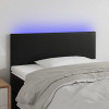 Tablie de pat cu LED, negru, 80x5x78/88 cm, piele ecologica GartenMobel Dekor, vidaXL