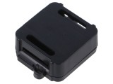 Carcasă cutie de conexiuni neagră 44,4mm x 57,2mm x 19mm