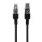 Cablu Date si Incarcare cu invelis Textil, Hoco U129, USB-C la Lightning, 27W, Fast Charging, Lungime Cablu