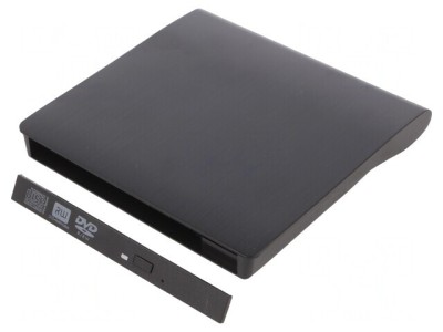 Carcasă CD/DVD Neagră SATA I, USB 2.0 foto