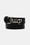 Juicy Couture curea de piele JC culoarea negru, WIJJ98539WL7