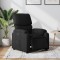 Gossi fotoliu rabatabil electric, negru, material textil