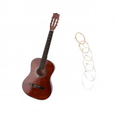 Chitara clasica din lemn IdeallStore?, Classic Sound, marime 4/4, maro, 95 cm, corzi incluse foto