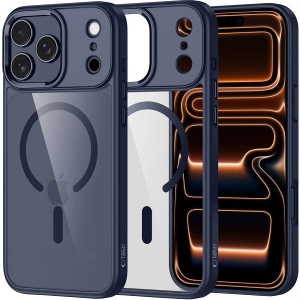 Husa MagSafe pentru Apple iPhone 17 Pro, Tech-Protect, Magmat, Bleumarin